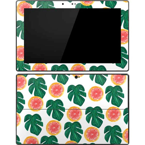 Bouffants and Broken Hearts Tropical Leaves and Citrus Surface Pro Tablet Skin